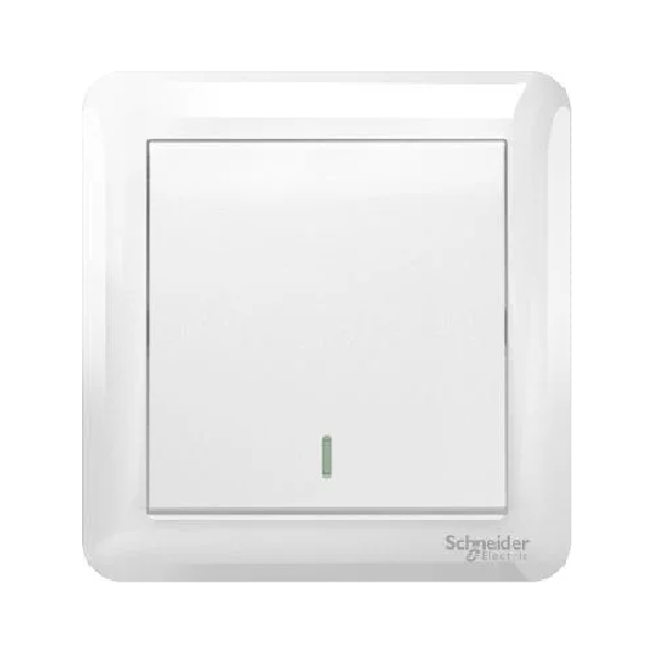 Schneider Electric Affle Plus White 1 Gang Switch
